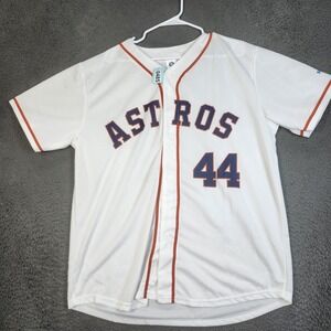 Houston Astros Jersey Mens XL White #44 Alvarez MLB Baseball Honda Promo